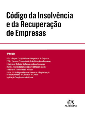 cover image of Código da Insolvência e da Recuperação de Empresas